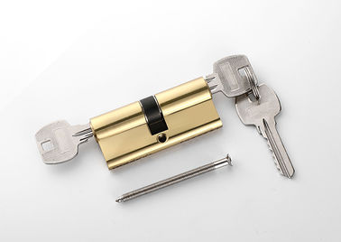 Безопасный золотой заменяющий замок цилиндр латуни 70 мм 2 ключа с пин-тумблером