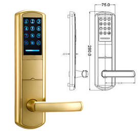 Хром цинковый сплав ручка ключ пароль интеллектуальный дверной замок