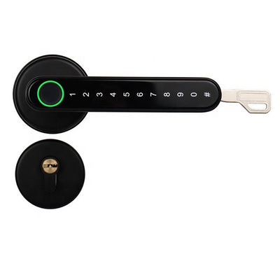 TT Lock APP Fingerprint Lock Bluetooth Smart Lock Digital Electronic Lock Keyless Door Lock Handle Цинковая черная ручка