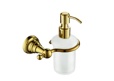 Золотая ванная аксессуар настенный мыломатор с латуниным насосом бутылка ПП
