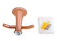Цинковый сплав и кристаллический аксессуар для ванной одежды крюк современный дизайн пластина розовое золото
