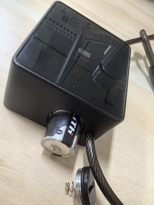 Нержавеющая сталь кабель PadLock для велосипедного ворот ограждения Дверь во дворе