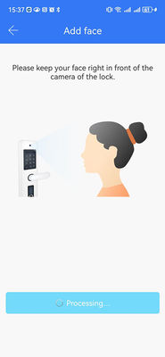 Чёрная умная дверная ручка Пальмовая вена / распознавание лица / видео Cat Eye IP65