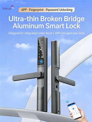 APP Blue Tooth Password WiFi Card Mechanical Key Unlock Way Smart Digital Door Lock Featuring 4pcs AA Battery for Security Management System