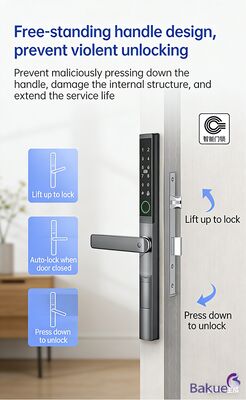 APP Blue Tooth Password WiFi Card Mechanical Key Unlock Way Smart Digital Door Lock Featuring 4pcs AA Battery для системы управления безопасностью
